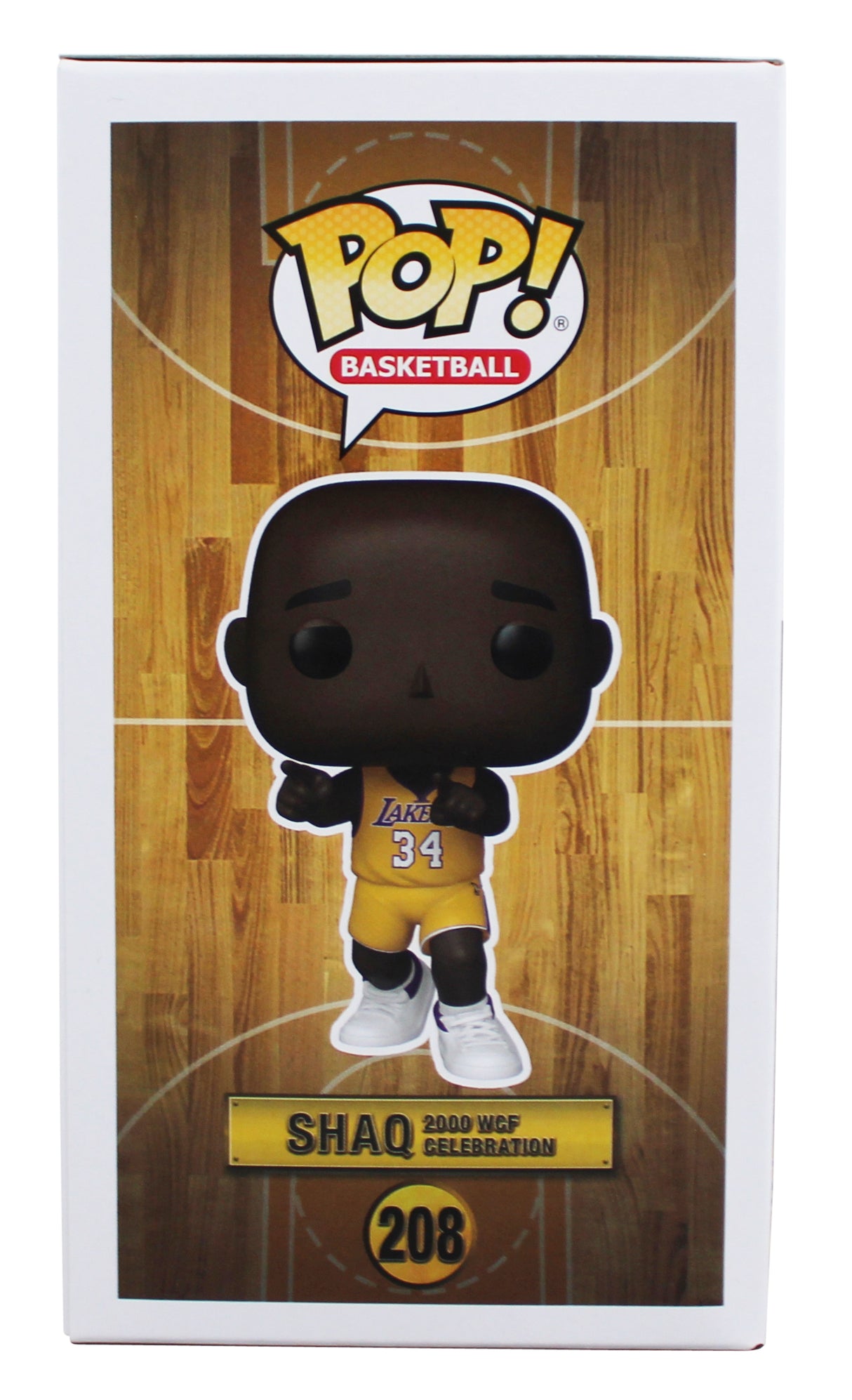 Lakers Shaquille O'Neal Signed #208 Funko Pop Vinyl Figure BAS Witness #4W525406