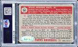 Giants Willie Mays Signed 1952 Topps #261 Card Card 1 Auto 10! PSA/DNA Slabbed