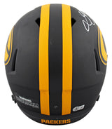 Packers Lukas Van Ness Signed Eclipse Full Size Speed Rep Helmet BAS Witnessed