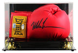 Mike Tyson Signed Right Hand Red Everlast Boxing Glove W/ Case JSA Witness