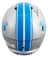 Lions Jameson Williams Signed 2024 Full Size Speed Rep Helmet BAS Wit #2W943125