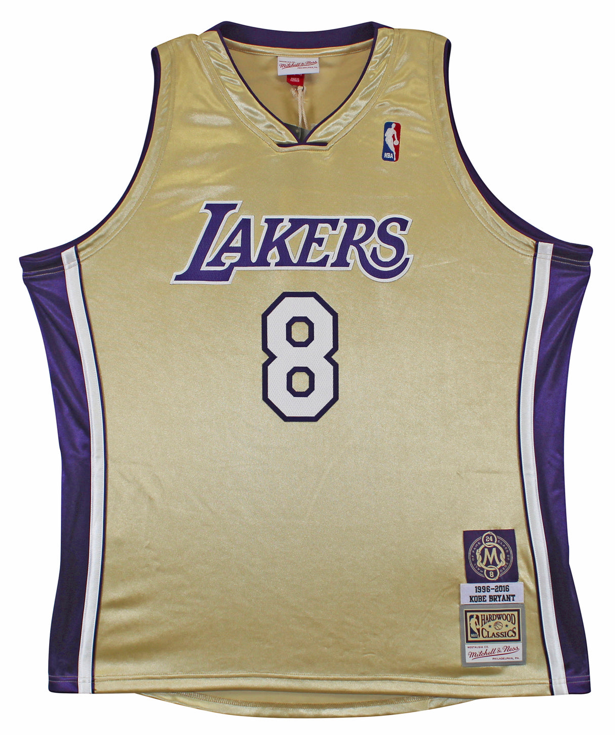 Lakers Kobe Bryant Signed M&N 1996-16 Black Mamba HOF HWC Jersey PSA/DNA #B11731