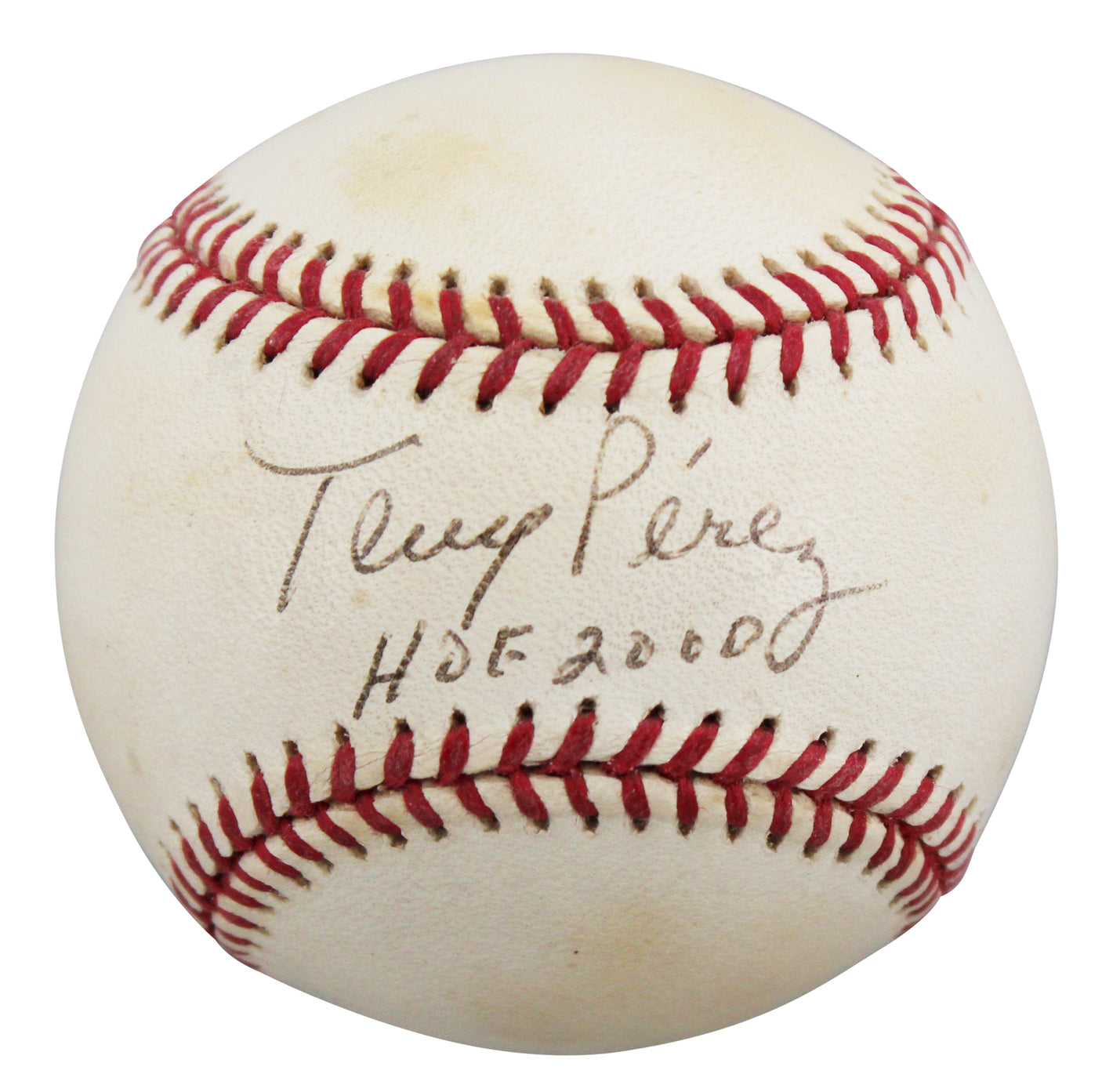 Reds Tony Perez "HOF 2000" Authentic Signed OML Baseball BAS #BU64221