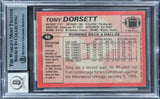 Cowboys Tony Dorsett "HOF" Signed 1983 Topps #46 Card Auto Grade 10! BAS Slabbed