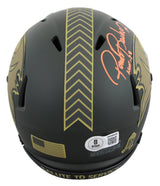 Bucs Ronde Barber "HOF 23" Signed STS IV Speed Mini Helmet W/ Case BAS Witness