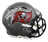 Buccaneers Ronde Barber "HOF 23" Signed 1997-13 TB Speed Mini Helmet BAS Witness