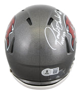 Buccaneers Ronde Barber "HOF 23" Signed 1997-13 TB Speed Mini Helmet BAS Witness