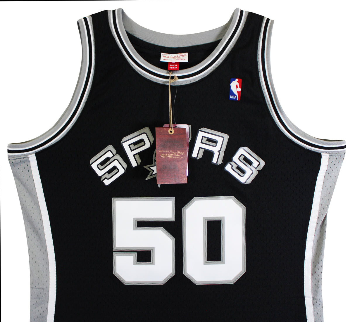 Spurs David Robinson Signed Black 1998-99 M&N Swingman HWC Jersey Fanatics