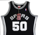 Spurs David Robinson Signed Black 1998-99 M&N Swingman HWC Jersey Fanatics