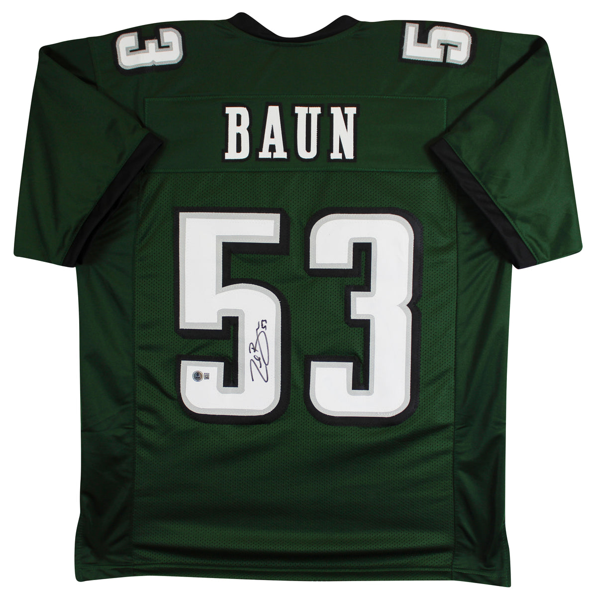 Zack Baun Authentic Signed Green Pro Style Jersey Autographed BAS Witnessed 2