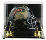 Bucs Ronde Barber "HOF 23" Signed STS IV Speed Mini Helmet W/ Case BAS Witness