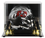 Bucs Ronde Barber "HOF 23" Signed 1997-13 TB Speed Mini Helmet W/ Case BAS Wit