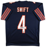 D'Andre Swift Authentic Signed Navy Pro Style Jersey Autographed BAS Witnessed