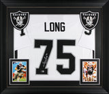 Howie Long Authentic Signed White Pro Style Framed Jersey BAS Witnessed