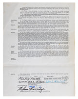 Yankees Mickey Mantle +2 Signed 8.5x11 1955 Player Contract PSA/DNA #AR05282
