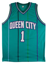 Muggsy Bogues Authentic Signed Teal Pro Style Jersey Autographed BAS Witnessed