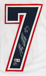 Rob Gronkowski Authentic Signed White Pro Style Jersey Autographed BAS Witnessed