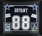 Dez Bryant Authentic Signed Navy Pro Style Framed Jersey BAS Witnessed
