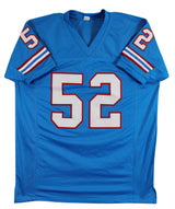 Robert Brazile "HOF 2018" Signed Light Blue Pro Style Jersey BAS Witnessed