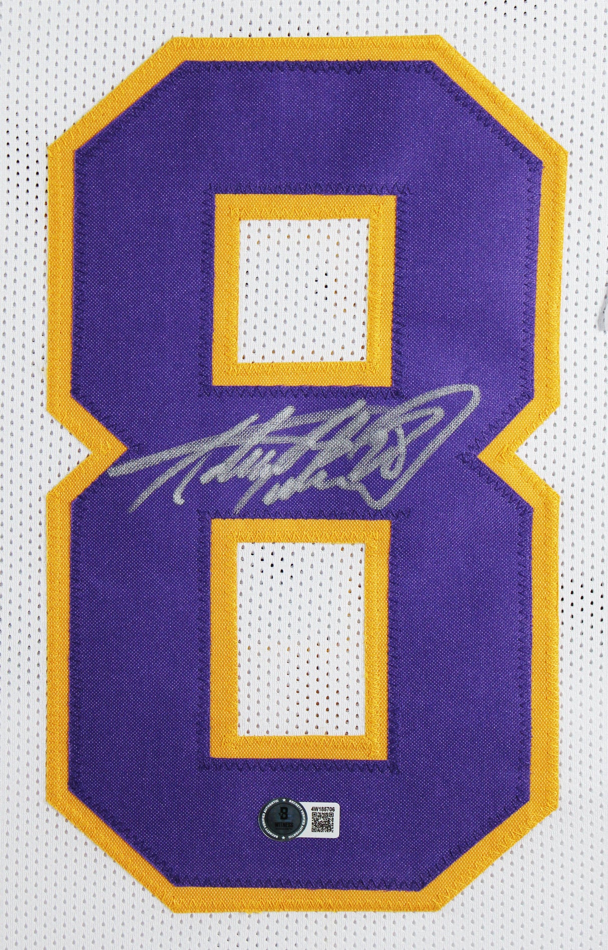 Adrian Peterson Authentic Signed White Pro Style Framed Jersey BAS Witnessed