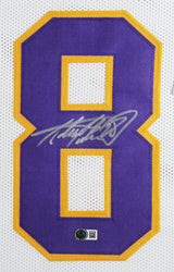 Adrian Peterson Authentic Signed White Pro Style Framed Jersey BAS Witnessed