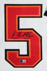 Derrick Brooks Authentic Signed White Pro Style Framed Jersey BAS Witnessed