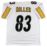 Heath Miller Authentic Signed White Pro Style Jersey Autographed BAS Witnessed