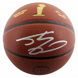 Lakers Shaquille O'Neal Signed Wilson Trophy Series Basketball W/ Case BAS Wit