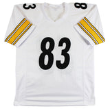 Heath Miller Authentic Signed White Pro Style Jersey Autographed BAS Witnessed