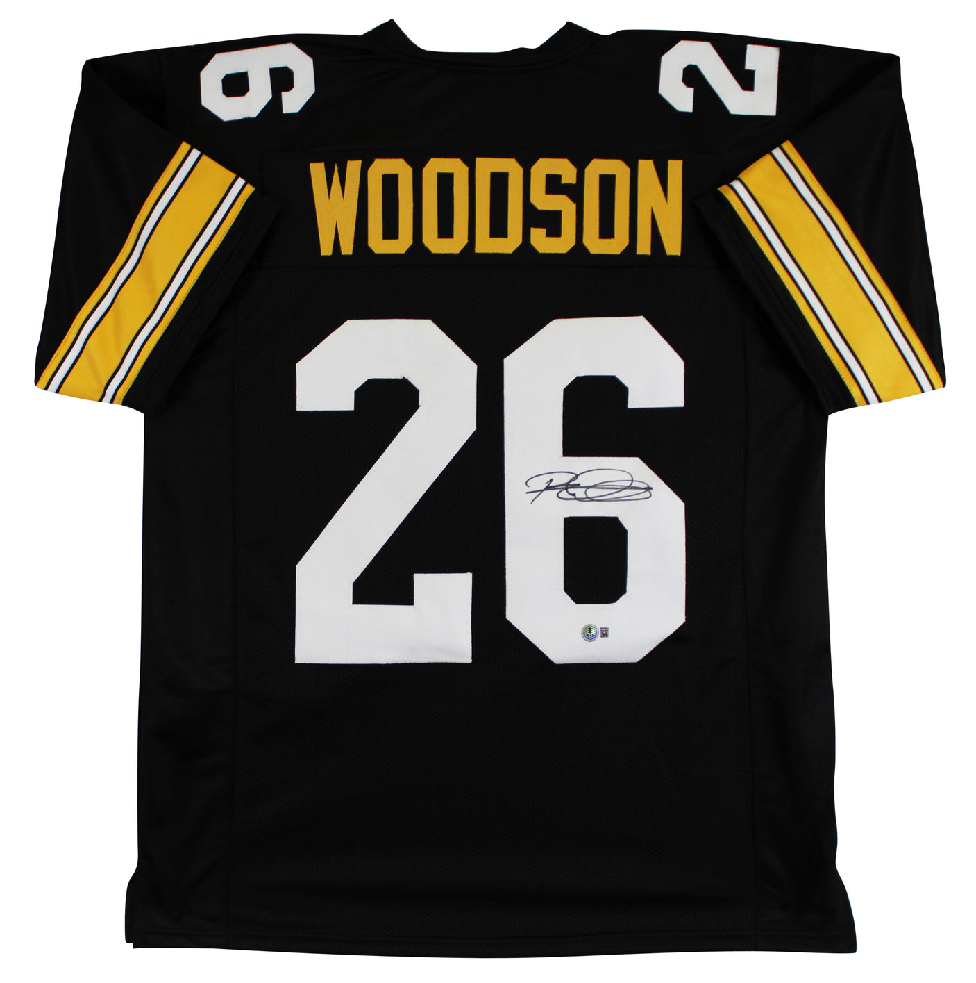 Rod Woodson Authentic Signed Black Pro Style Jersey Autographed BAS Witnessed