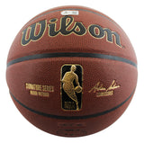 Lakers Shaquille O'Neal Signed Wilson Trophy Series Basketball W/ Case BAS Wit