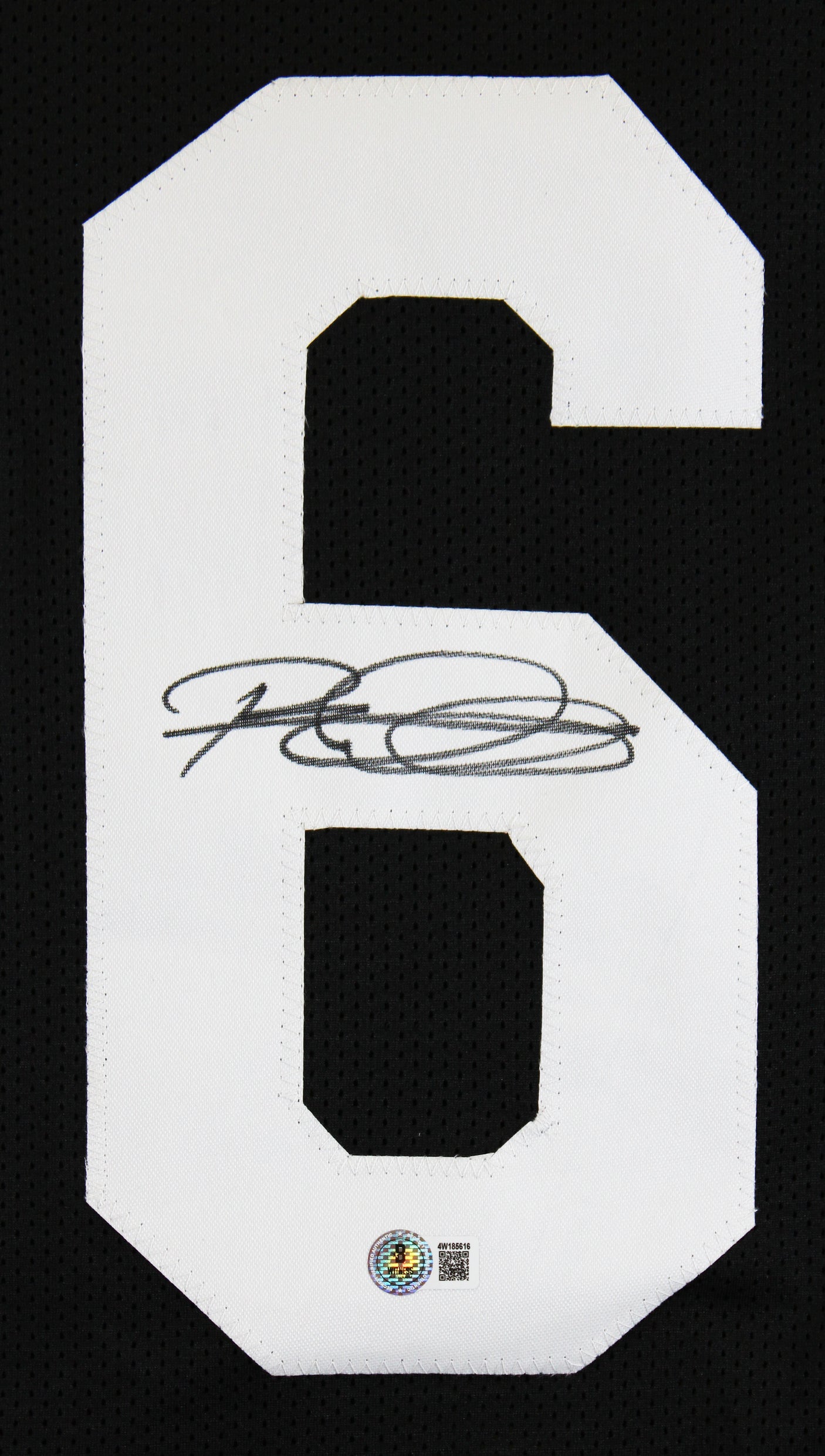 Rod Woodson Authentic Signed Black Pro Style Jersey Autographed BAS Witnessed
