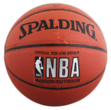 Lakers Magic Johnson & Kareem Abdul-Jabbar Signed Basketball BAS Wit #5W053813