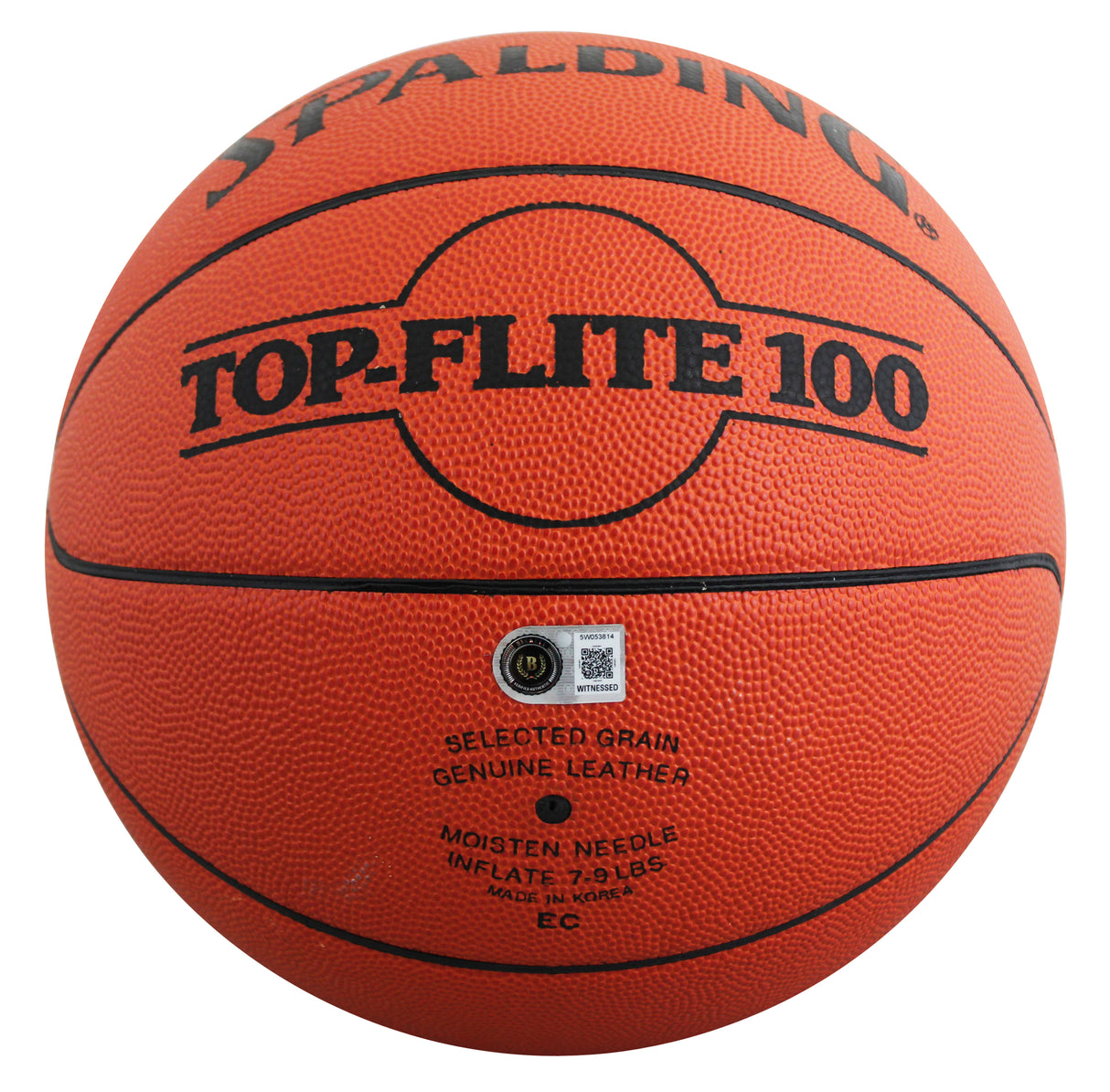 Lakers Magic Johnson & Kareem Abdul-Jabbar Signed Basketball BAS Wit #5W053814