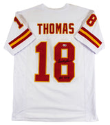 Emmitt Thomas "HOF 2008" Authentic Signed White Pro Style Jersey BAS Witnessed