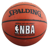 Lakers Magic Johnson & Kareem Abdul-Jabbar Signed Basketball BAS Wit #5W053809
