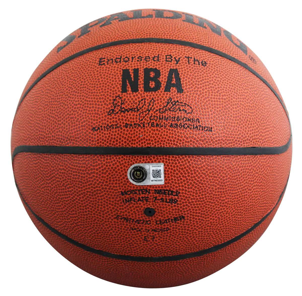 Lakers Magic Johnson & Kareem Abdul-Jabbar Signed Basketball BAS Wit #5W053809