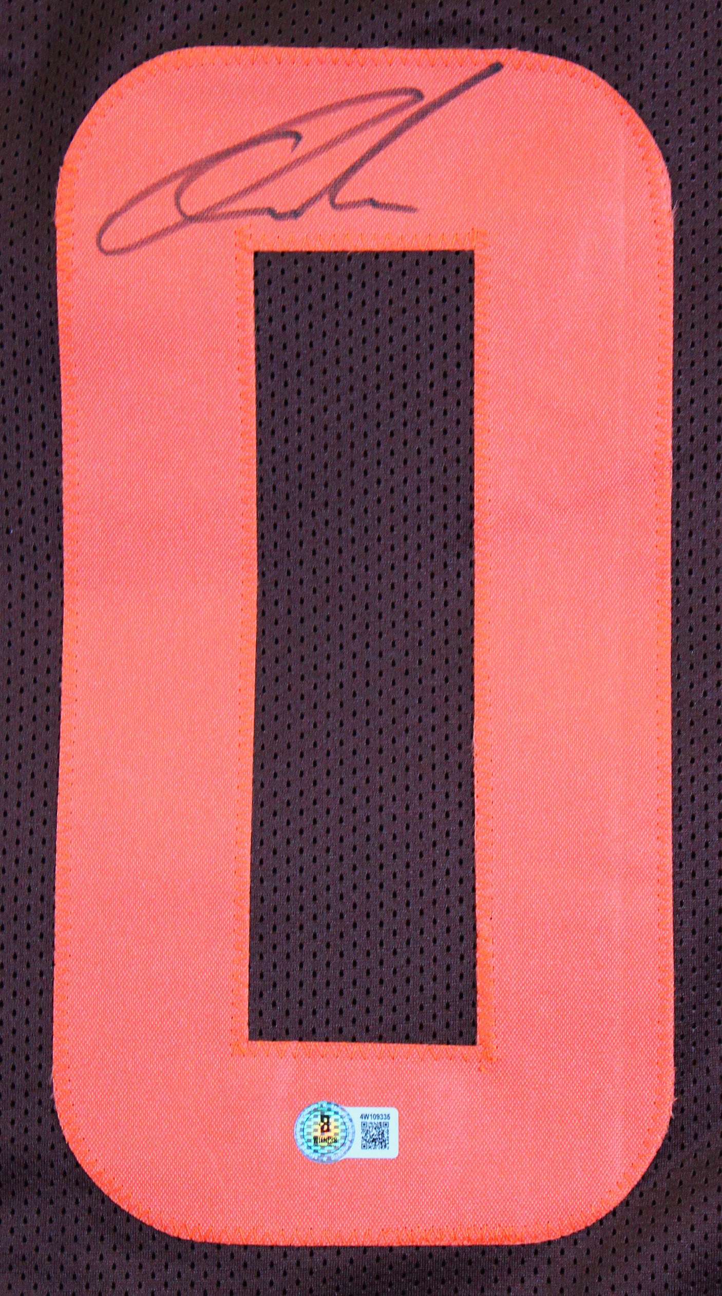 Quinshon Judkins Signed Brown Color Rush Pro Style Jersey BAS Witnessed