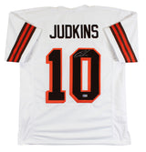 Quinshon Judkins Authentic Signed White Pro Style Jersey BAS Witnessed