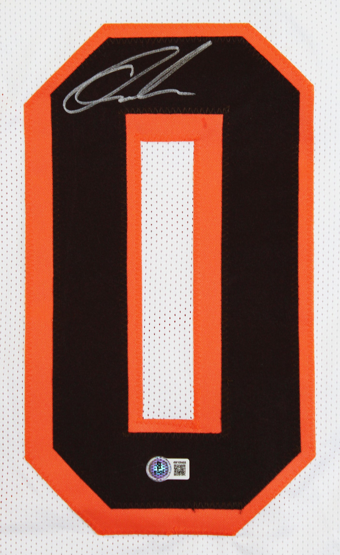 Quinshon Judkins Authentic Signed White Pro Style Jersey BAS Witnessed