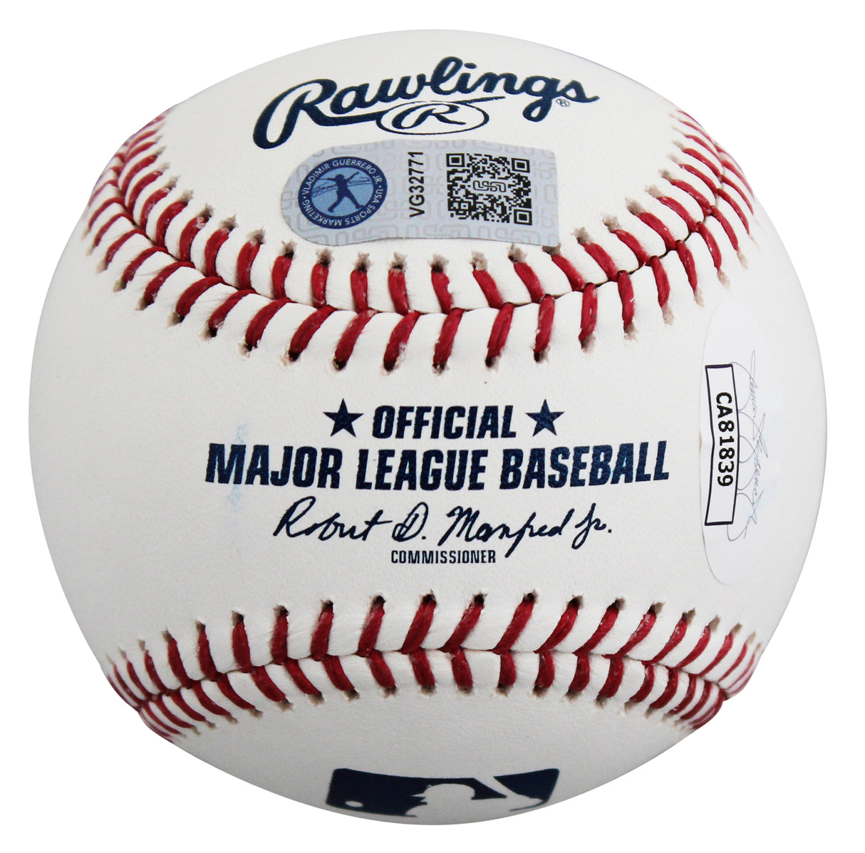 Blue Jays Vladimir Guerrero Jr. "SS 24" Authentic Signed OML Baseball JSA