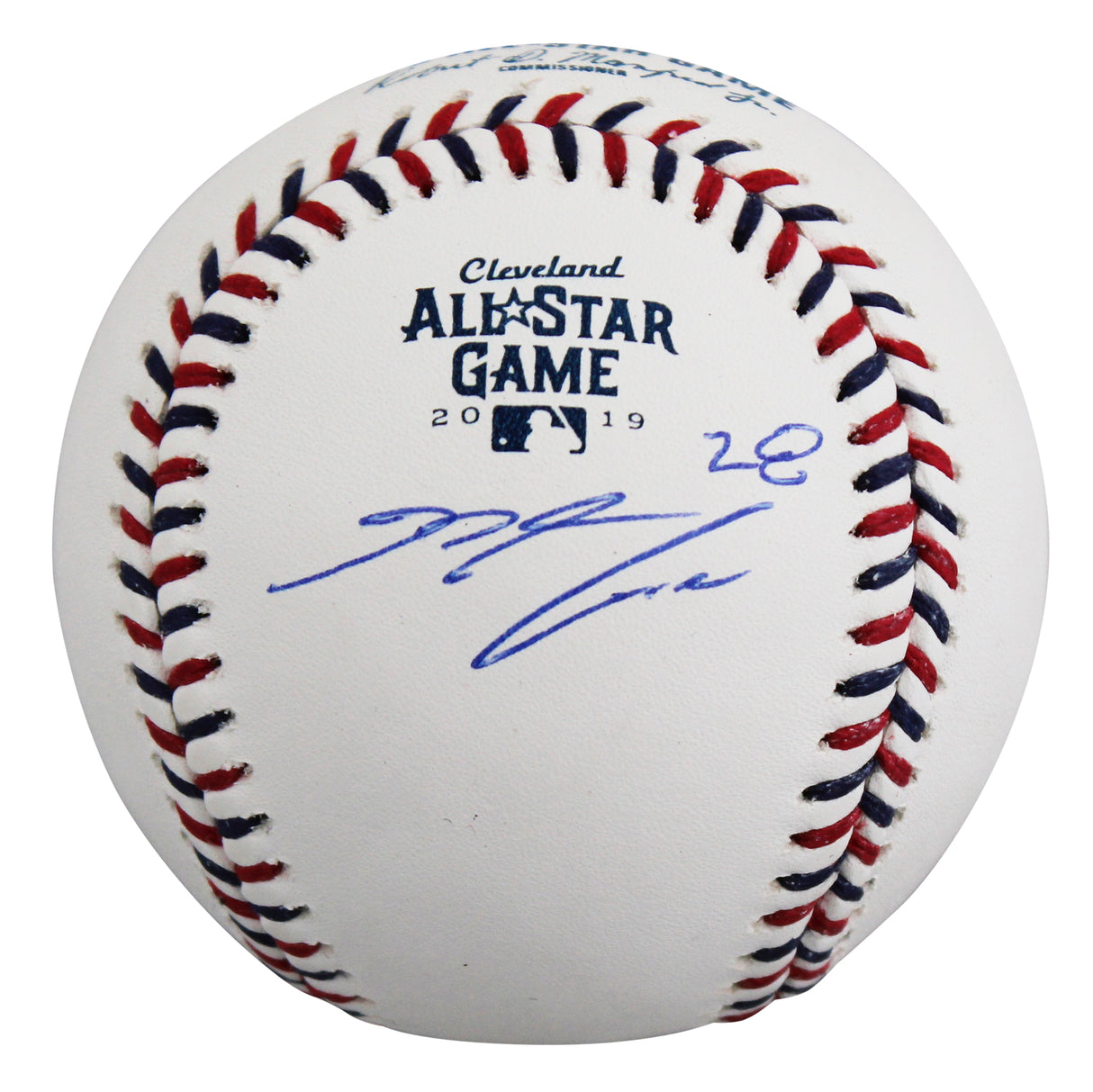 Rockies Nolan Arenado Authentic Signed 2019 All-Star Game Logo OML Baseball JSA