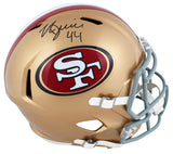 49ers Kyle Juszczyk Signed Full Size Speed Rep Helmet W/ Case BAS Witnessed