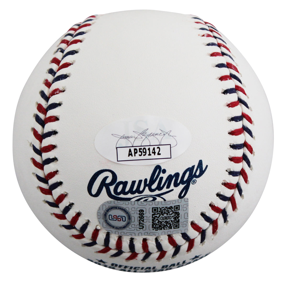 Rockies Nolan Arenado Signed 2019 All-Star Game Logo OML Baseball W/ Case JSA