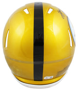 Steelers Lynn Swann "HOF 01" Signed Flash F/S Speed Proline Helmet W/ Case BAS W
