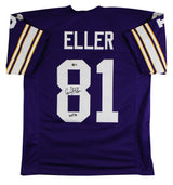 Carl Eller "HOF 2004" Authentic Signed Purple Pro Style Jersey BAS Witnessed