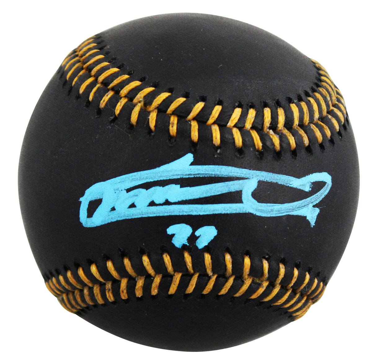 Blue Jays Vladimir Guerrero Jr. Signed Black OML Baseball W/ Case BAS Witnessed