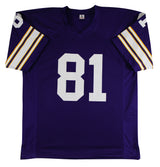 Carl Eller "HOF 2004" Authentic Signed Purple Pro Style Jersey BAS Witnessed