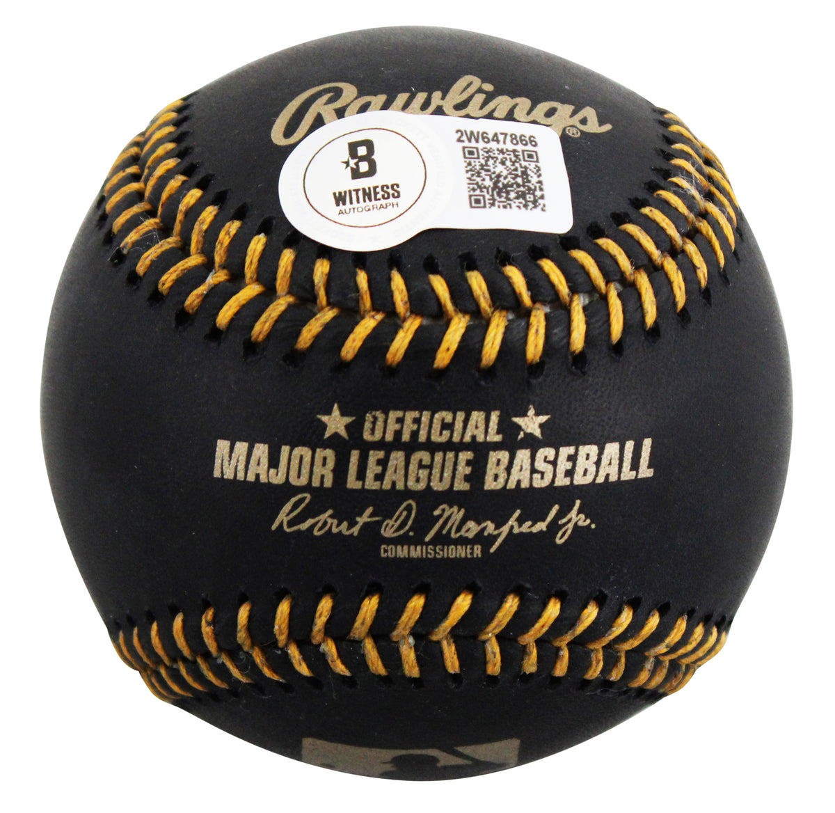 Blue Jays Vladimir Guerrero Jr. Authentic Signed Black OML Baseball BAS Witness