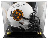 Steelers Jack Lambert "HOF 90" Signed Lunar F/S Speed Proline Helmet W/ Case BAS